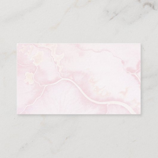 Roze Baby in Bloom Bloemen Luier Raffle Enclosure Informatiekaartje (Achterkant)