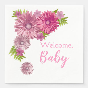 Roze Baby In Bloom Brunch Shower Servet
