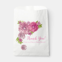 Roze Baby in Bloom Girl Baby shower Bedankzakje