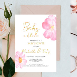 Roze Baby in Bloom Kaart