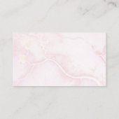 Roze Baby in Bloom Tropische Floral Diaper Raffle Informatiekaartje (Achterkant)