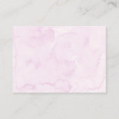 Roze Baby in Bloom Wildflower Raad Hoeveel Spel Informatiekaartje (Achterkant)