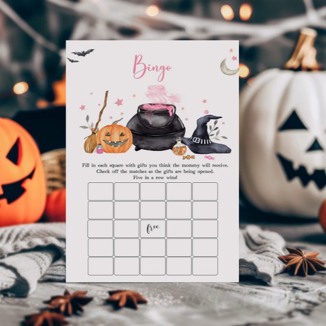 Roze Baby is Brouwen Baby shower Bingo Game (Baby is Brewing Baby Shower Bingo Game)