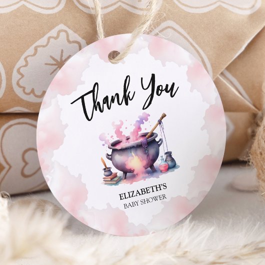 Roze Baby is Brouwen Baby shower Dank u Bedankjes Labels