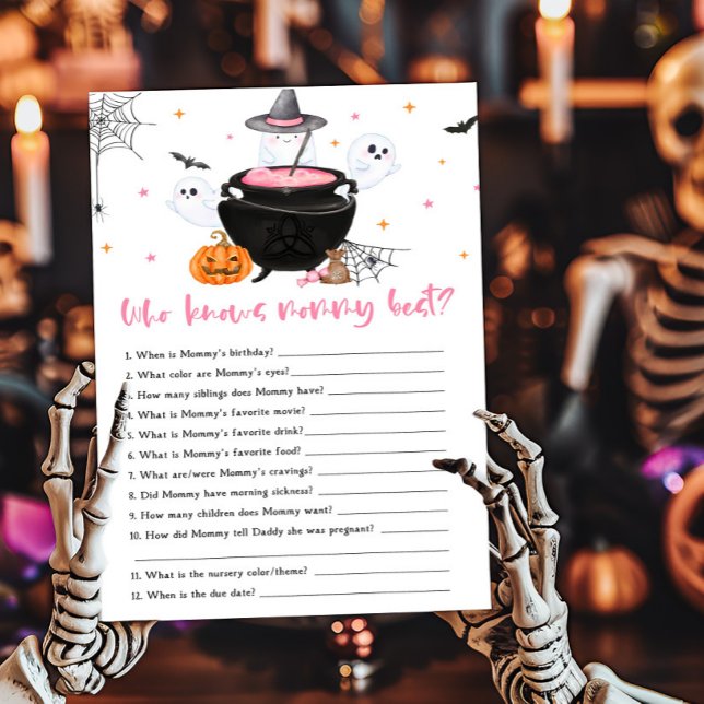 Roze Baby is Brouwen Wie kent Mama Beste Spel (Baby is Brewing Baby Shower Who knows Mommy Best Game)