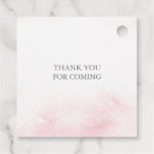 Roze Baby is koud buiten Baby shower Bedankjes Labels (Achterkant)