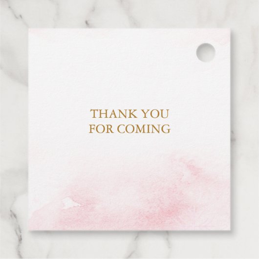 Roze Baby is koud buiten Baby shower Bedankjes Labels (Achterkant)