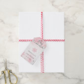 Roze Baby is koud buiten Baby shower Cadeaulabel (Met Touw)