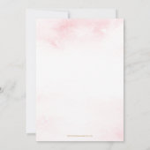 Roze Baby is koud buiten Baby shower Kaart (Achterkant)