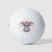 Roze Baby Koala Beer Golfballen (Voorkant)
