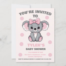 Roze Baby Koala Beer Kaart