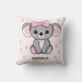 Roze Baby Koala Beer Kussen