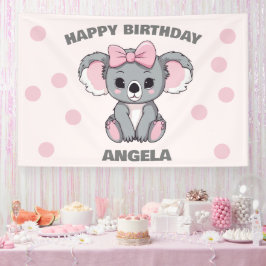 Roze Baby Koala Beer Spandoek