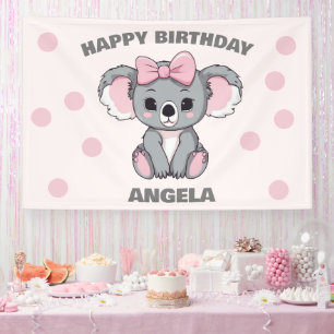 Roze Baby Koala Beer Spandoek