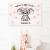 Roze Baby Koala Beer Spandoek (Insitu)