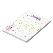 roze baby-konijn notitieblok (Linkerzijde)