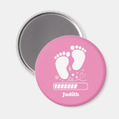 Roze Baby Laden Magneet (Voorkant / Achterkant)