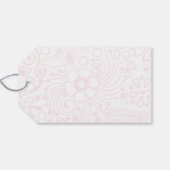 Roze Baby Liefde Olifant Gift Label Cadeaulabel (Achterkant Horizontaal)