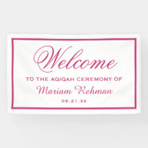 Roze Baby Meisje Aqiqah