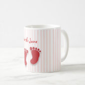 Roze Baby Meisje - baby shower gunst Koffiemok (Voorkant rechts)
