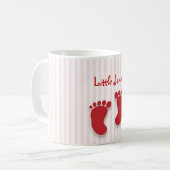 Roze Baby Meisje - baby shower gunst Koffiemok (Voorkant links)