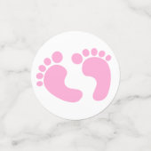 Roze Baby Meisje Douche Confetti (Kleine voorkant)