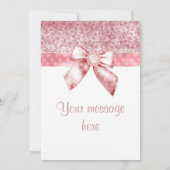  Roze Baby Meisje Foto Dank u kaart (Achterkant)