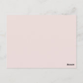 Roze baby meisje foto script dank je kaart (Achterkant)