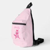 Roze Baby Meisje Fox Custom Sling Bag (Rechterhoek)