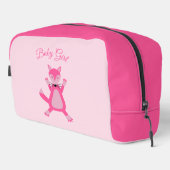 Roze Baby Meisje Fox Custom Toilettasje (Rechterhoek)