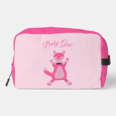 Roze Baby Meisje Fox Custom Toilettasje (Achterkant)