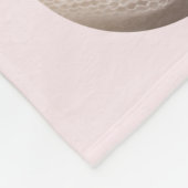 Roze Baby Meisje Naam Geboortedatum start aangepas Fleece Deken (Hoek)