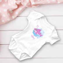 Roze Baby Meisje Shark