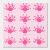  Roze Baby Meisje Thanksgiving Turkije Behang (Voorkant)