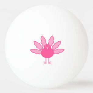 Roze Baby Meisje Thanksgiving Turkije Pingpongbal