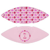 Roze Baby Meisje Vlinders en Bloemen Custom American Football (Panelen)