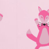 roze baby meisje vos behang (Zoom)