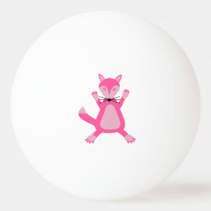 roze baby meisje vos pingpongbal