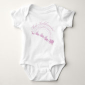 Roze Baby Mele Kalikimaka Romper (Voorkant)