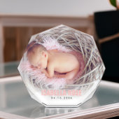 Roze Baby-naam Fotoblokken