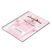 Roze Baby Nursery Baby shower Guest Book | Notitieboek (Linkerzijde)