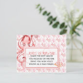 Roze Baby Octopus Baby shower Adviseur voor moeder Briefkaart (Staand voorkant)