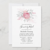 Roze Baby of Vrijgezellenfeest per post Kaart (Voorkant)