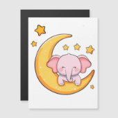 Roze baby-olifant (Voorkant / Achterkant)