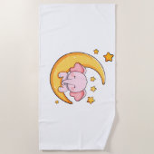Roze baby-olifant strandlaken (Voorkant)
