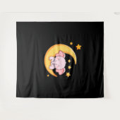 Roze baby-olifant wandkleed (Voorkant (horizontaal))