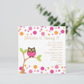 Roze Baby-opgerold op verzoek Kaart (Staand voorkant)