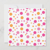 Roze Baby-opgerold op verzoek Kaart (Achterkant)