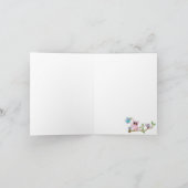 Roze Baby Owl Baby shower Dank u Bedankkaart (Binnen)