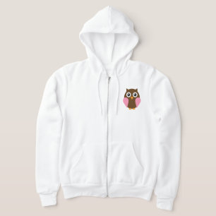 Roze Baby Owl Hoodie
